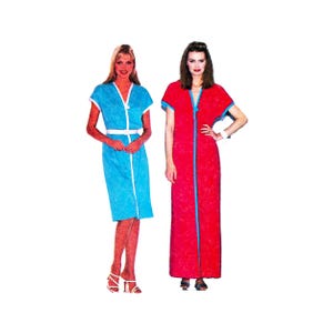 80s Pullover Dress Sewing Pattern: McCall&#39;s 6976, Petite/Large, UNCUT