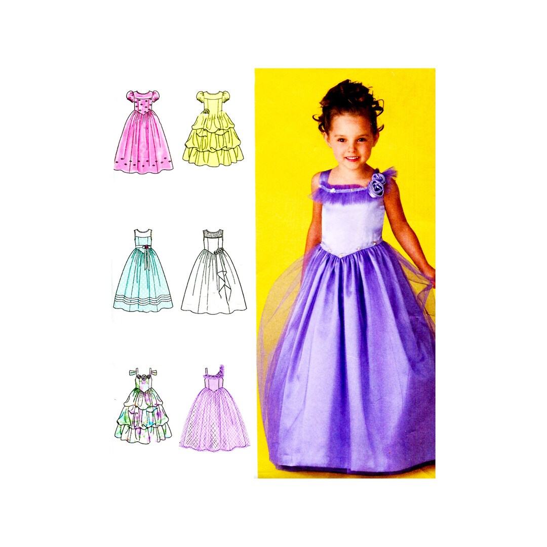 Little Girls' Flower Girl Dress Sewing Pattern Simplicity Etsy