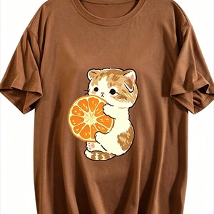 MorningStitch Hello Kitty T-Shirt, Womens Casual Kitty Graphic Top, Sanrio Inspired Shirt Stone