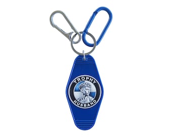 B M W Trophy Husband Car Brand Keychain Bag Charm Stainless Steel Carabiner and Matching Color Clip FREE SHIPPING
