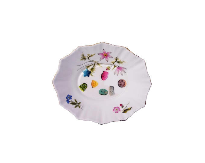 The Party Mix Bowl Upcycled Richmond Bone China Small Dish 5.5"x4.5" Home Catchall Accessory
