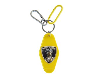 LAMBO Trophy Husband Car Brand Keychain Bag Charm Stainless Steel Carabiner and Matching Color Clip FREE SHIPPING