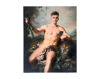 Triumph of Bacchus Original Artwork Canvas Board Art Print Multiple Sizes Available