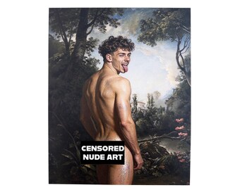 Blake at The Edge of Eden Canvas Board Print Multiple Sizes Available NSFW NUDE MATURE