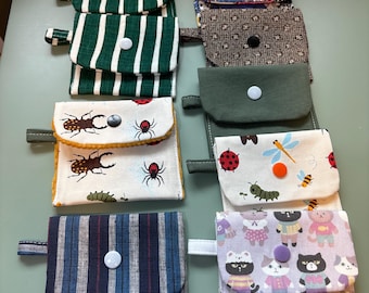 Title: Fabric Mini Wallet | Handmade Coin Pouch for Cash, Coins, Earbuds & Small Essentials