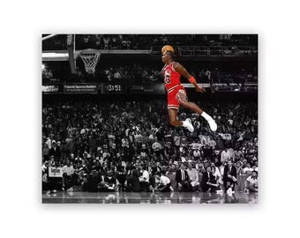 Basketbalposter Slam Dunk Competitie Fotokunst Prints Tienerjongens Kamer Wanddecoratie Jongens Cadeau