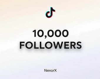 10.000 TikTok Anhänger | Echte TikTok Anhänger Boost | TikTok-Konto schnell wachsen lassen | Social Media-Wachstumsdienst | Sofortige Lieferung | NeckorX
