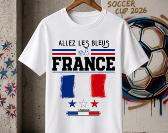 Wereldkampioenschap voetbal Frankrijk 2026 | Uniseks softstyle-T-shirt