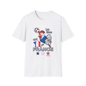 France World Cup T-Shirt 2026 | "Vive France" Les Bleus Rooster Football Tee White