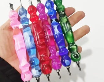 Durable Resin Diamond Painting Pen – Threaded Design, Replaceable Tips, DIY Art Tool