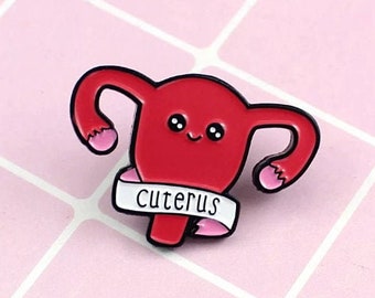 Feminist CUTERUS Enamel Pin BADGE -RIOT Grrrl Pin, Uturus, Punk Grunge, Feminist, Punk Pin, Girl Power, Feminist Pin, Feminism, Patriarchy