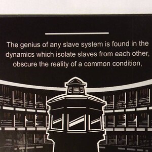 Pegatina SISTEMA ESCLAVO, Anarquista, Activista Protesta Justicia, Prisiones, Feminista