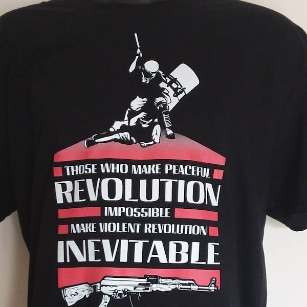 Peaceful/Violent REVOLUTION T-shirt JFK MLK Quote, Black Lives Matter, Protest, Activist Anarchist
