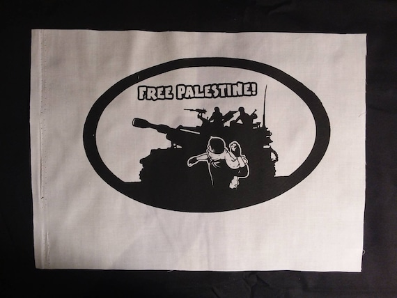FREE PALESTINE- Political patch, Anarchist, soldarity PROTEST Patch, Activist