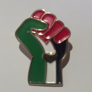 FREE PALESTINE- Enamel Badge Pin- Palestinian Flag, Anarchist, Soldarity Protest, Activist, Gaza, Lapel Pin, Socialist