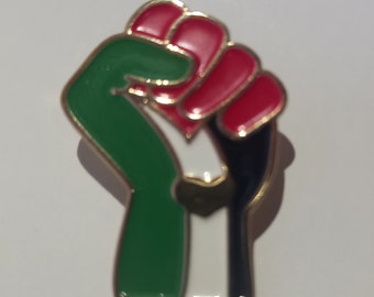 FREE PALESTINE- Enamel Badge Pin- Palestinian Flag, Anarchist, Soldarity Protest, Activist, Gaza, Lapel Pin, Socialist