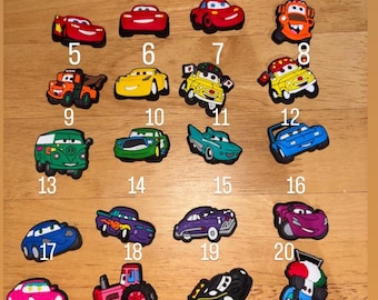 Disney cars croc/shoe charms/jibbitz
