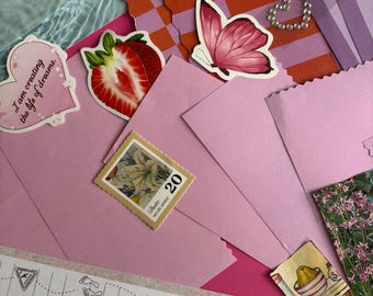 Junk Journalling Scrapbooking Kit • Curated Paper Crafts Pack (Approx. 20 Pieces)