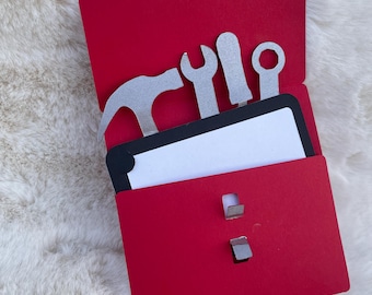 Tool Box Gift Card Holder