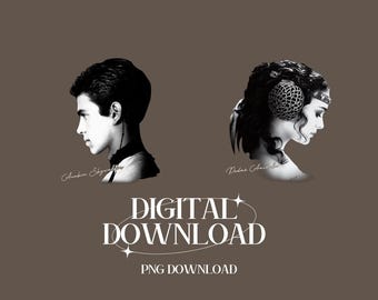 StarWars Padmé & Anakin digitale download, retro romantisch stel, Attack of the Clones, Galaxy's Edge Couple Trip, Padmé, png PNGEgg