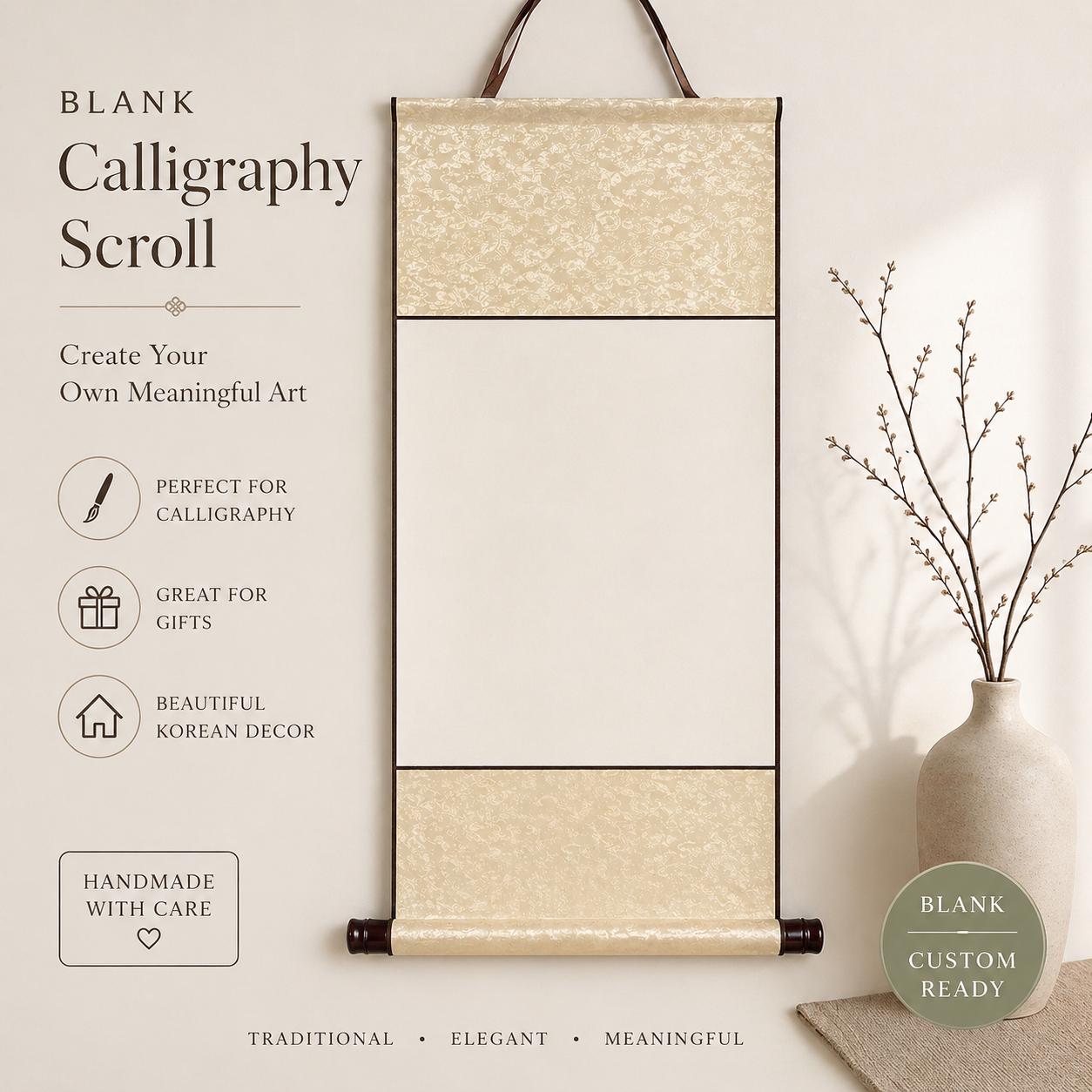 Blank Calligraphy Scroll | Empty Hanging Scroll | Traditional Wall ...