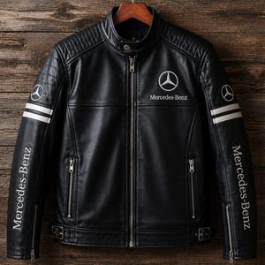 Mercedes Leather Jacket - Etsy