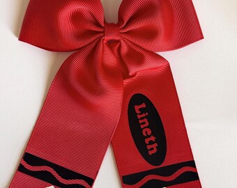 Custom Back To School Bows
