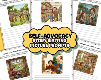 10 Ideas para escribir historias ilustradas sobre la autodefensa para niños / Hojas de trabajo / Actividad para pedir ayuda y expresarse / Confianza / Educación en el hogar (PDF)