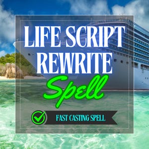 Hechizo para reescribir el guion de tu vida / Ritual de manifestación para el éxito y la abundancia (lanzamiento rápido)