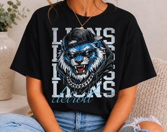 Mascotte dei Detroit Lions (Download immediato in formato PNG)