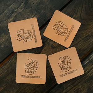 Dead Miners Drink Coaster Set