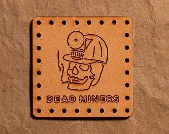 Dead Miners Leather Patch