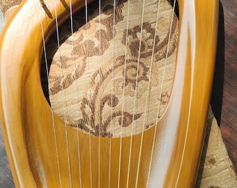 10 Saitenige Buchenholz Lyraharfe | Anfänger Keltisches Musikinstrument