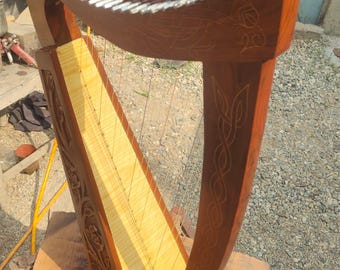 22-snarige lierharp palissander | Handgemaakt professioneel lierinstrument | Premium houten harp | Muzikaal cadeau voor muzikanten | Keltische harp