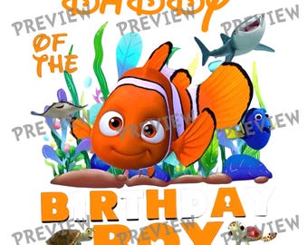 Under the Sea Father Birthday Shirt SVG, Ocean Family Matching Digital Download, Boy Birthday Clipart, Sea Creature Sublimation PNG Cut File