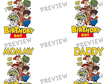 Cowboy Space Astronaut Birthday Family 4 SVG Bundle | Race Track Toy Birthday Matching Shirts Cute Cartoon Friends Cutting Files Mommy Daddy