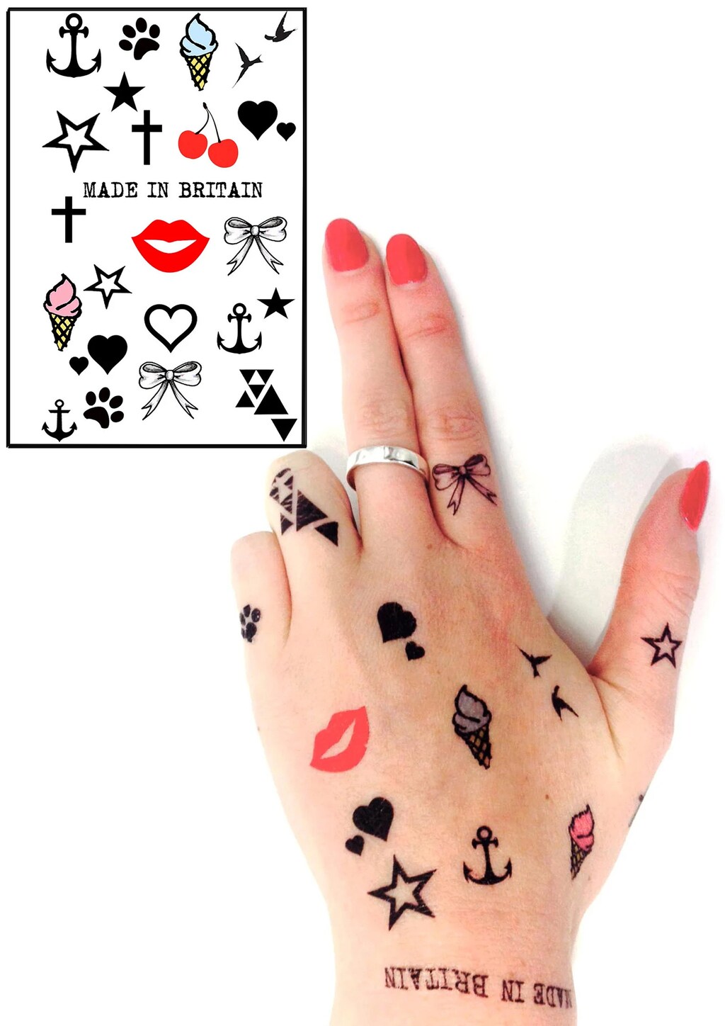Maniche Tatuaggio Finte Per Bambini - Set Da 3 - Temi Rockstar, Vichingo, Pirata - Elastico E Comodo - Per Halloween E Cosplay