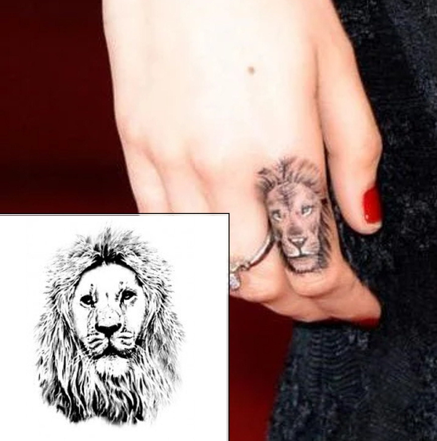 King and Queen Lion Hand Tattoo | TikTok, image size:1738x1754