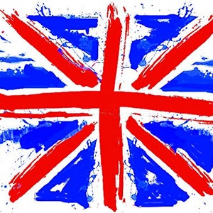 Union Jack Flag temporary tattoo 2.5" x 2.5" || 4 x copies || British || Fast shipping