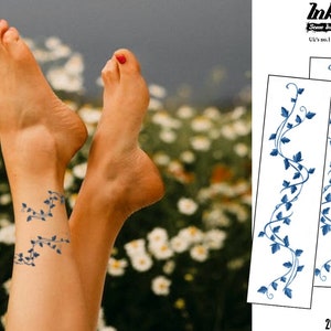 Ivy Vine Semi-Permanent Tattoo: Herbal Ink, Lasts 2 Weeks