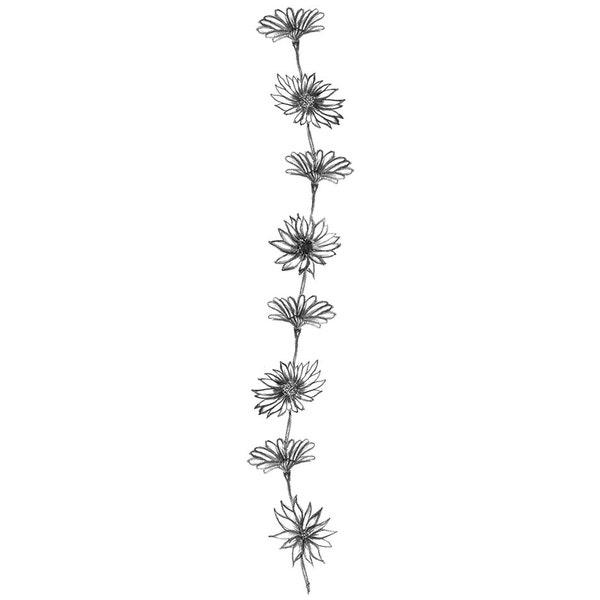 Daisy Chain wrist/ankle temporary tattoo | 13x4cms | 3 copies | FREE Fast UK shipping