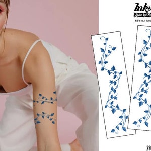 Ivy Vine Semi-Permanent Tattoo: Herbal Ink, Lasts 2 Weeks