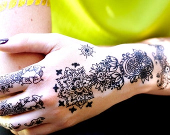 Sofortige Henna temporäre Tattoos