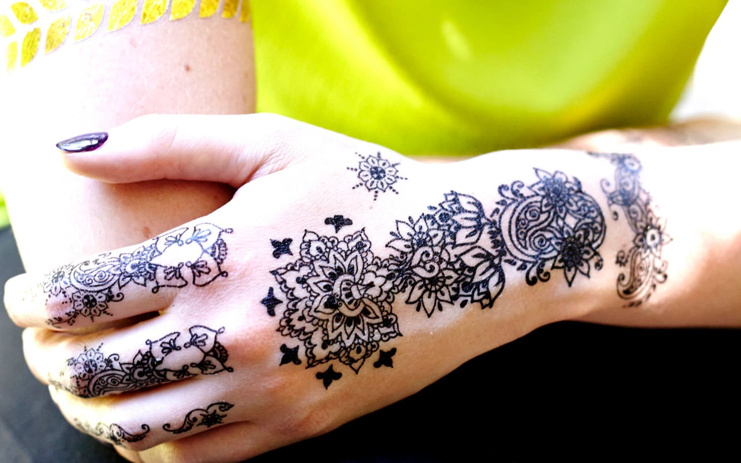 Instant Henna Temporary Tattoos Etsy