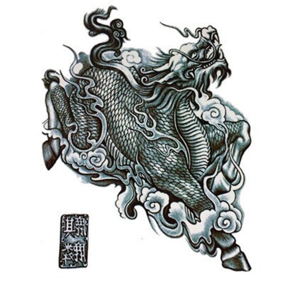 Japanese inspired dragon tattoo