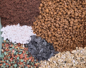 Sustrato de drenaje rápido para suculentas, cactus, bonsáis y aloe / Mezcla mineral arenosa con akadama y piedra pómez.