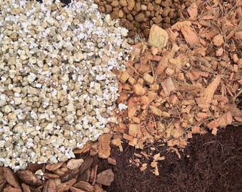 Mezcla de tierra orgánica gruesa para macetas de Monstera Deliciosa, Philodendron y Pothos.