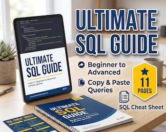 SQL Cheat Sheet & Beginner Guide (PDF) | Learn Queries, Joins, Select Statements
