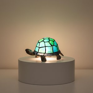 Sköldpadda Tiffany Bordlampa, Heminredning, Djurbelysning, Trädgårdsdekor