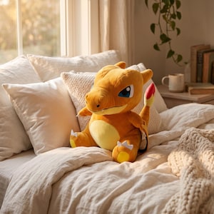 Charizard Plush 30cm (11.8") - Soft Orange Dragon Pokemon Stuffed Animal - Kawaii MofuPals Toy - Perfect Gamer Gift